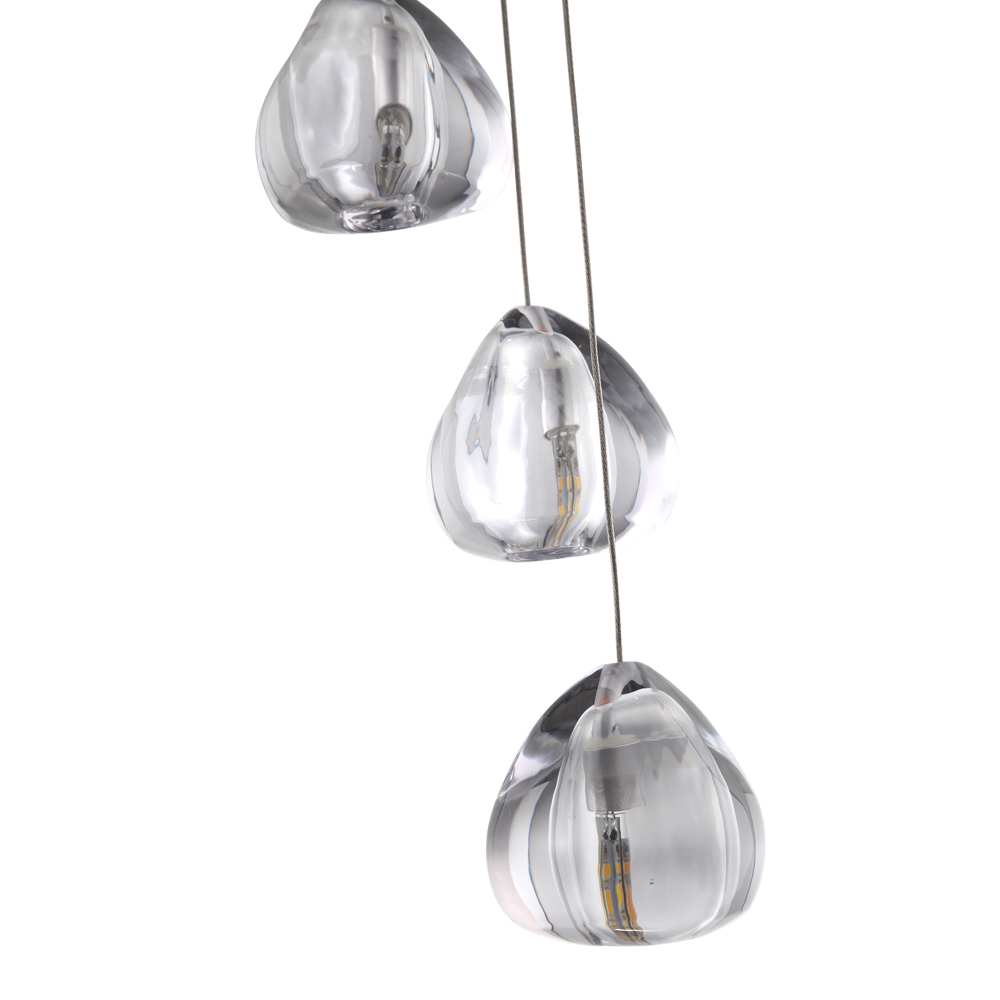 Mizu crystal drop pendant lamp by Terzani